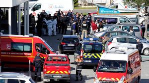 Foto: Suasana Usai Penyandera di Supermarket Prancis Ditembak Mati