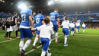 Laga persahabatan ini dilangsungkan di kandang Manchester City, Etihad Stadium, pada Sabtu (24/3/2018) dinihari WIB. Foto: Claudio Villa/Getty Images