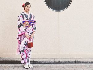 Foto: Cantiknya Raisa Bergaya ala Wanita Jepang Pakai Kimono