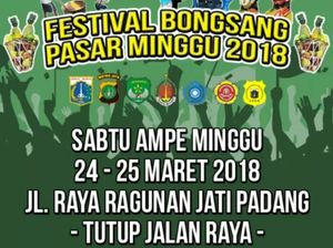 Festival Bongsang, Jl Raya Ragunan Ditutup Sampai Besok Malam