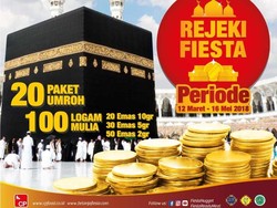 Dapatkan Umrah Gratis dan Logam Mulia di Rejeki Fiesta