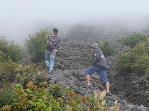 Kala Kabut Berselimut di Puncak Marapi