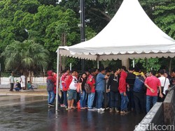 Suporter Merah Putih Mulai Datangi GBK