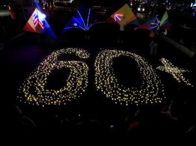 Foto: Gelap Gulita di Berbagai Negara Saat Earth Hour