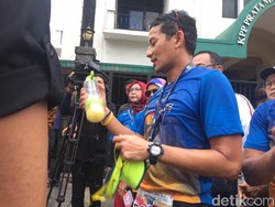 Sandiaga Uno : Rajin Minum Infused Water Tak Jamin Bebas COVID-19