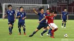 Foto: Garuda Muda Dibenamkan Jepang di GBK