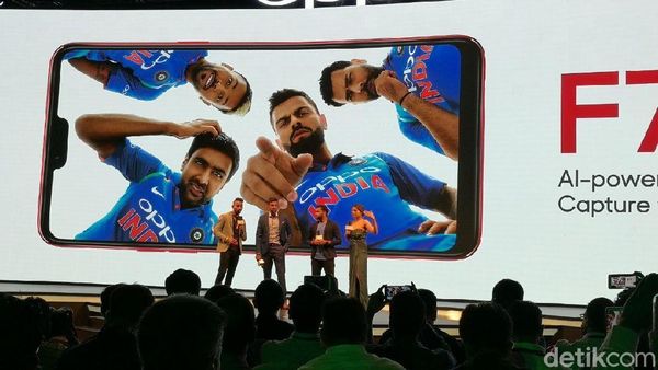 Meriah! Peluncuran Oppo F7 di Negeri Bollywood