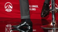 Sepatu David Beckham saat menyapa Jakarta.