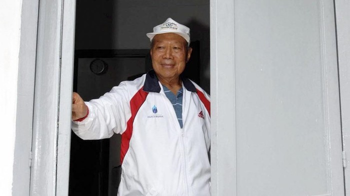 Mediang Probosutedjo pernah punya klub bernama Mercu Buana di era Galatama. Foto: ANTARA/Hermanus Prihatna