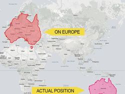 Размер россии место в мире. Реальные Размеры стран. Карта с реальными размерами. Настоящий размер России на карте.