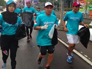Bagai Mencari Harta Karun, Plogging Run Makin Diminati di Sulsel