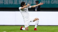 Ini merupakan gol ke-42 dalam 100 penampilan Cavani bersama Uruguay. Foto: Stringer/Reuters