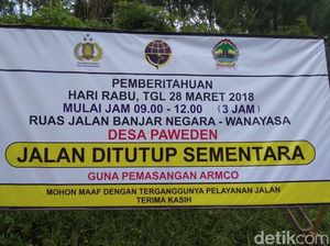 Boleh Dicatat, Jalan Banjarnegara-Pekalongan Besok Ditutup 3 Jam