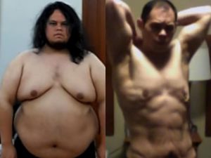 Pantang Menyerah, Pria Gemuk Ini Pangkas Bobot 86 Kg dan Jadi Berotot