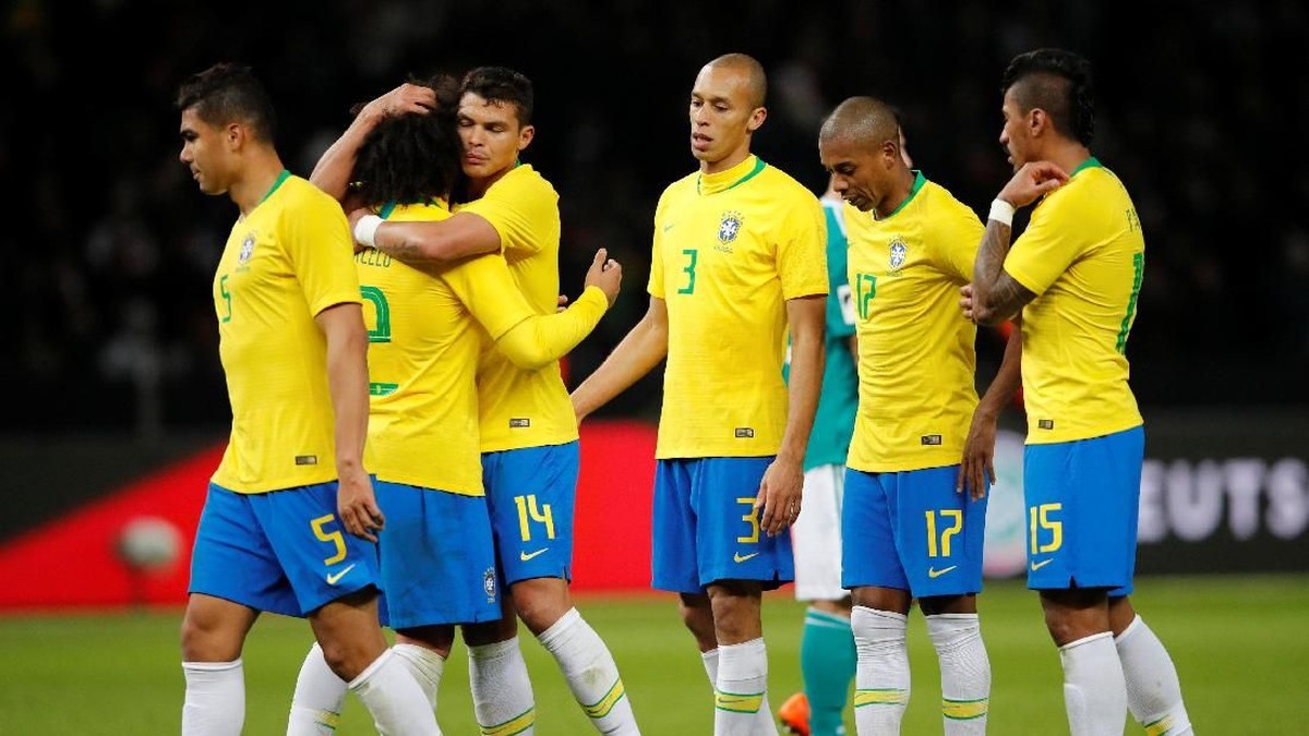 Timnas Brasil menang 1-0 di kandang Jerman (Wolfgang Rattay/Reuters)