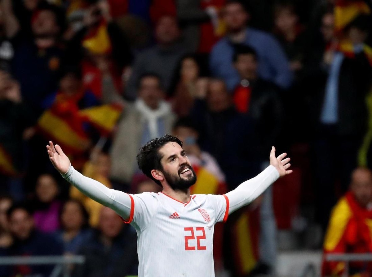 Pemain timnas Spanyol, Isco. (Foto: Juan Medina/Reuters)