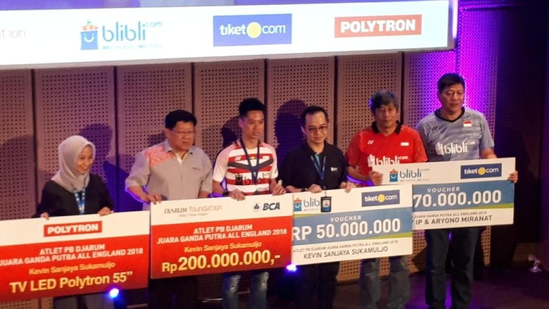 Kevin Sanjaya Diguyur Bonus Rp 250 Juta dari Klub