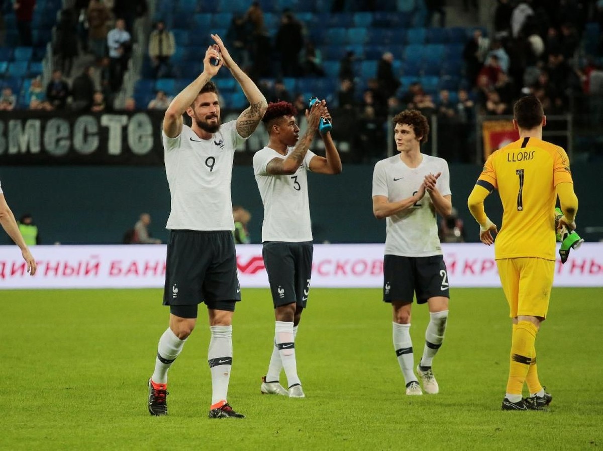 Pemain timnas Prancis. (Foto: Anton Vaganov/Reuters)