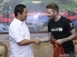 Ketika David Beckham Blusukan ke Sekolah dan Balai Kota Semarang