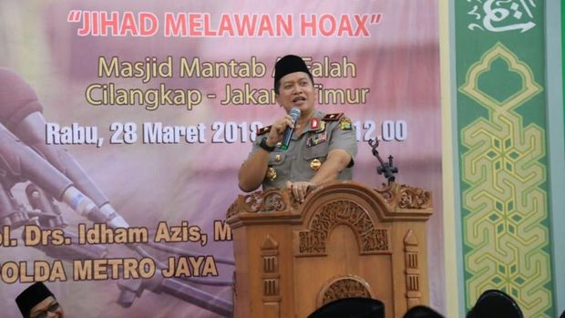 Wakapolda Brigjen Purwadi memberikan tausiah di Ponpes