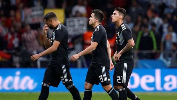 Kekalahan 1-6 dari Spanyol jadi pukulan telak bagi Argentina jelang Piala Dunia.