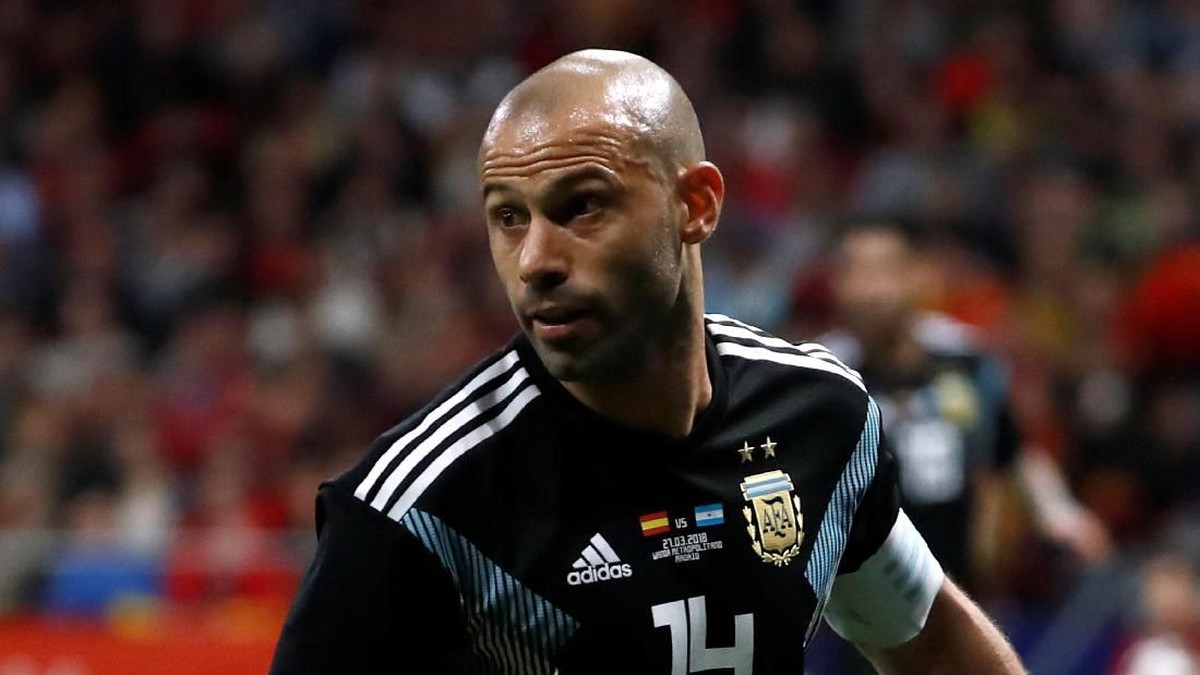 Javier Mascherano menyamai caps Javier Zanetti di Timnas Argentina (Juan Medina/Reuters)