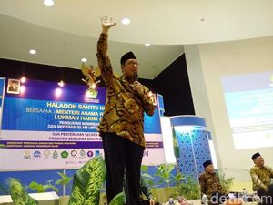 Begini Jadinya Saat Menag Sebut Nama Milea di Depan Ratusan Santri