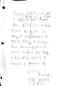 Lucu! Bocah 8 Tahun Protes Soal Jam Tidur Lewat Surat