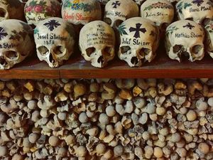 Foto: Tengkorak Asli Dilukis di Austria