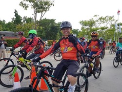 Ke Kendari, Kepala Basarnas Bersepeda Bersama Instansi Terkait