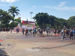 Simulasi Pengamanan Pilkada, 2 Ribu Orang Demo KPU Serang