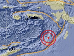 Gempa Bumi Terkini M 4,8 Guncang Maluku Tenggara Barat, Berpusat di Laut