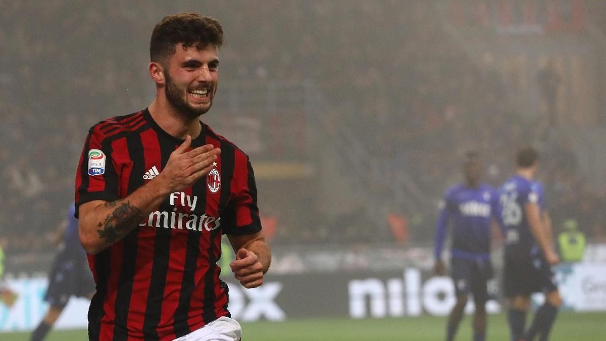 Patrick Cutrone diikat kontrak baru oleh AC Milan. (Foto: Marco Luzzani/Getty Images)