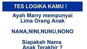 Tes Logika Sekaligus Asah Otak, Nggak Bisa Jawab Tandanya Butuh Liburan