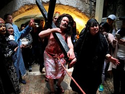 Prosesi Jalan Salib di Yerusalem Awali Perayaan Hari Paskah