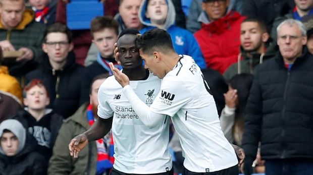 Sadio Mane berhasil membobol gawang Palace.