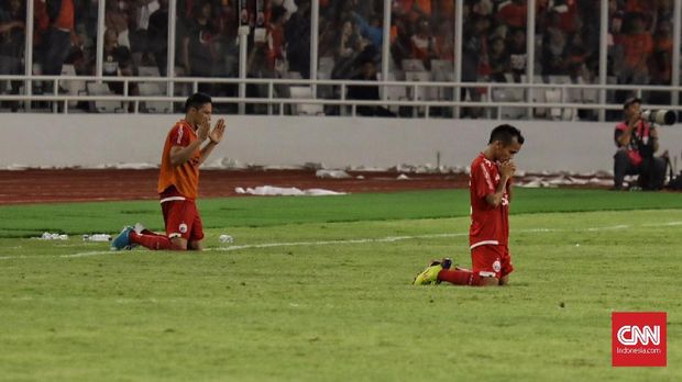 Persija sukses mengalahkan Arema FC 3-1 di SUGBK. (