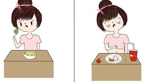 10 Ilustrasi Lucu yang Sering Dialami Cewek Ingin Diet Tapi Hobi Makan