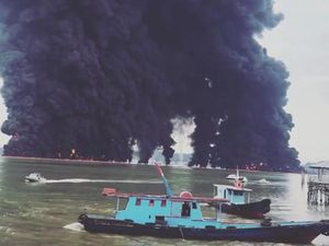 ESDM: Pipa Pertamina di Teluk Balikpapan Putus Terseret Jangkar ESDM: Pipa Pertamina di Teluk Balikpapan Putus Terseret Jangkar