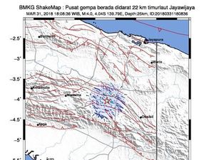 Gempa 4,0 SR Guncang Wamena