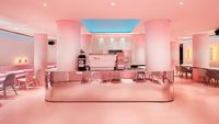Kafe dengan Interior dan Dessert Serba Peach Ini Cantik dan Menggemaskan