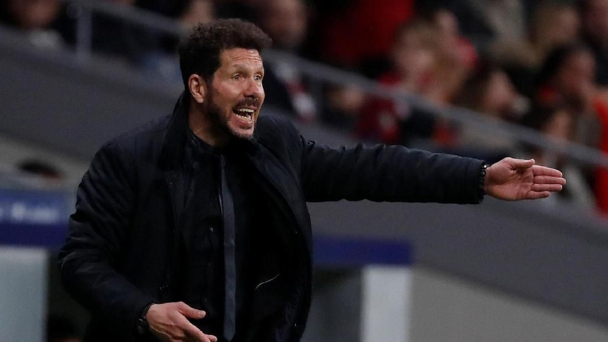 Pelatih Atletico Madrid, DIego Simeone. (Foto: Javier Barbancho/Reuters)
