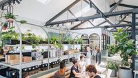 Asyiknya Ngopi dan Makan Waffle di Kafe Sejuk Bertema Kebun