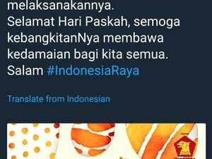 Ramai Dibahas, Tweet Gerindra Selamat Kenaikan Isa Almasih Dihapus