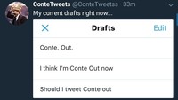 Para fans Chelsea memang sudah memprediksi kalau nasib Conte bakal jadi sorotan musim ini. Sejak awal musim, penampilan Eden Hazard dkk. memang tidak membaik. (Foto: Twitter @ConteTweetss)