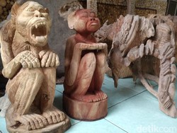 Unik dan Langka, Patung Akar Pohon dari Cirebon Ini Sulit Dijual