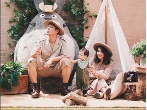 Serunya Pemotretan Keluarga Putri Titian dan Junior Liem