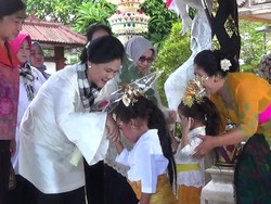 Kunjungi PAUD di Bali, Ibu Negara Disambut Tari Pendet