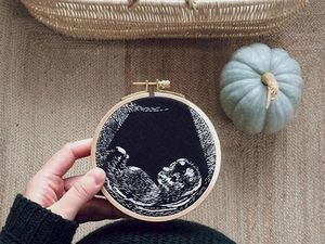 Cantik Banget! Saat Foto USG Dijadikan Sulaman