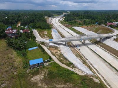 Bangganya, Jalan Tol Pertama di Kalimantan Sudah Berwujud